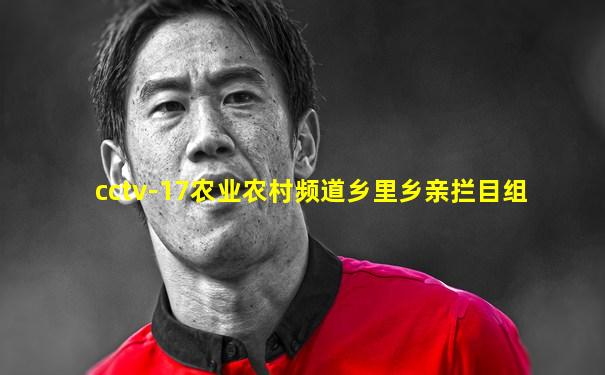 cctv-17农业农村频道乡里乡亲拦目组