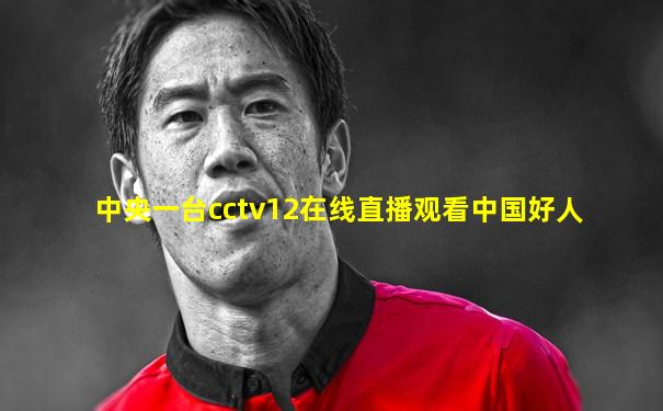 中央一台cctv12在线直播观看中国好人