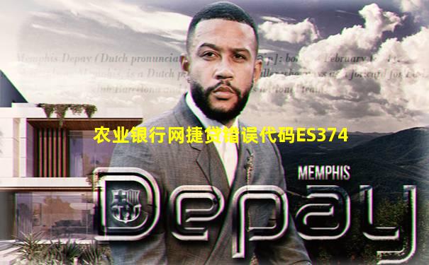 农业银行网捷贷错误代码ES374
